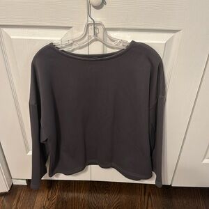 Gray Oversized Crewneck